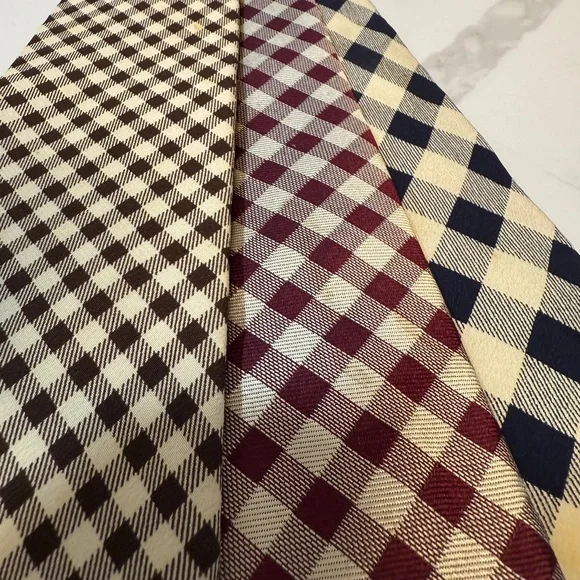 Set of 3 Polo by Ralph Lauren Silk Check Ties - Picture 6 of 8